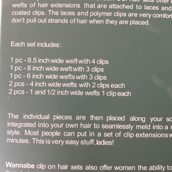 Clip on hair extensions - Picture 6 of 6